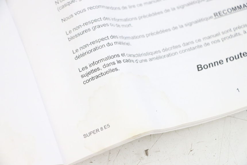 photo de MANUALE D'USO KYMCO SUPER 8 4T 50 (2021 - 2024)