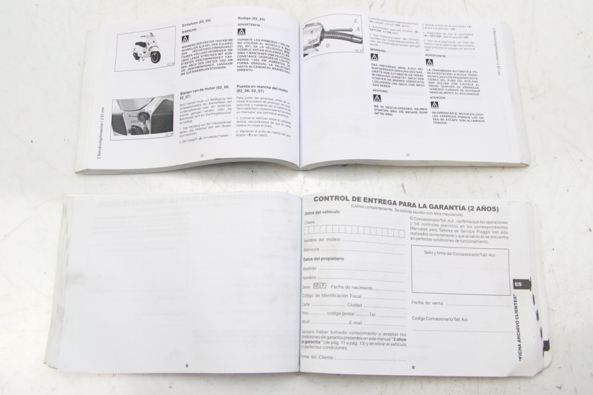photo de MANUALE DELL'UTENTE PIAGGIO VESPA GTS SUPER IE 125 (2009 - 2016)