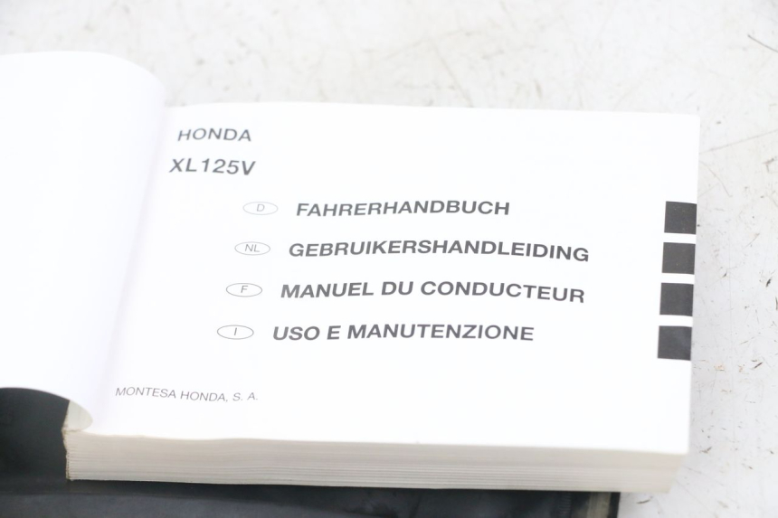 photo de MANUALE D'USO HONDA XLV VARADERO 125 (2000 - 2006)